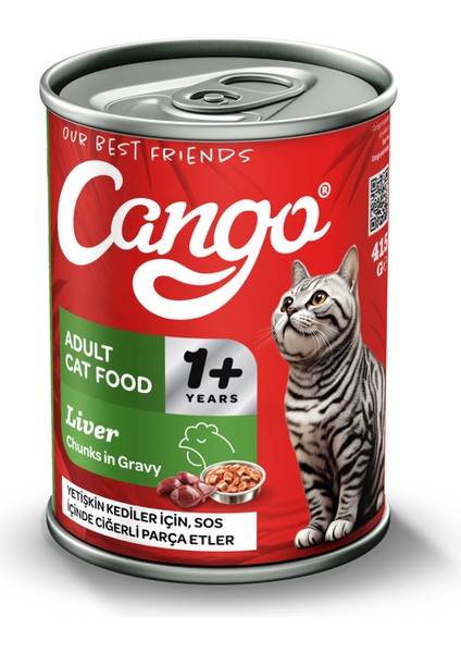Yetişkin Yaş Kedi Maması Ciğerli 415GR 24LÜ fiyatları