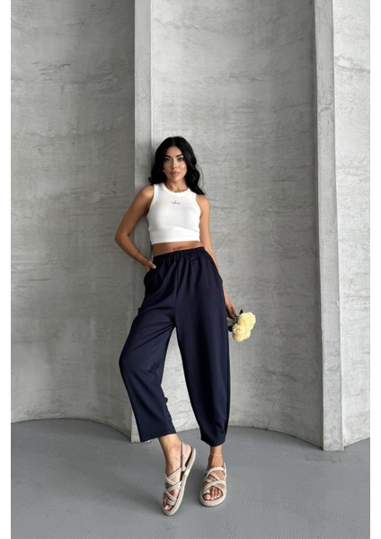 Everyday Comfort Modal Kumaş Yüksek Bel Rahat Pantolon