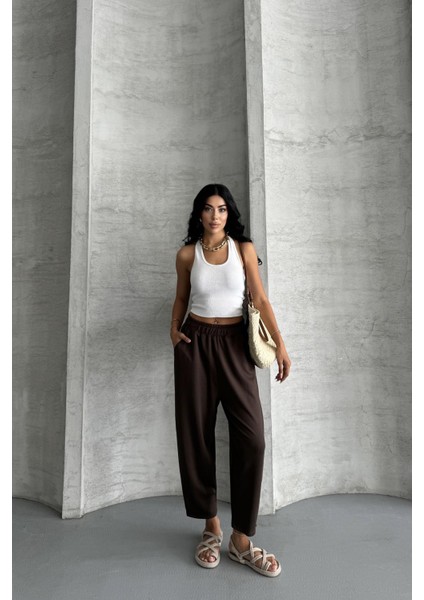 Everyday Comfort Modal Kumaş Yüksek Bel Rahat Pantolon