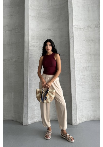 Everyday Comfort Modal Kumaş Yüksek Bel Rahat Pantolon indirimleri