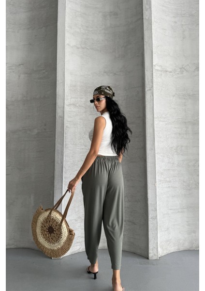 Everyday Comfort Modal Kumaş Yüksek Bel Rahat Pantolon modelleri