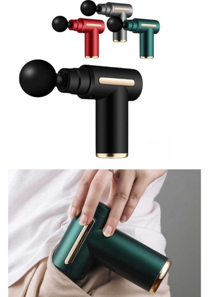 4 Masaj Başlıklı 6 Seviyeli 3800RPM Type-C Taşınabilir Profesyonel Mini Masaj Tabancası fiyatları