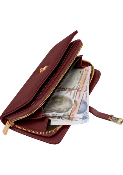 Hmx Polo Bordo Kilitli Cüzdan modelleri