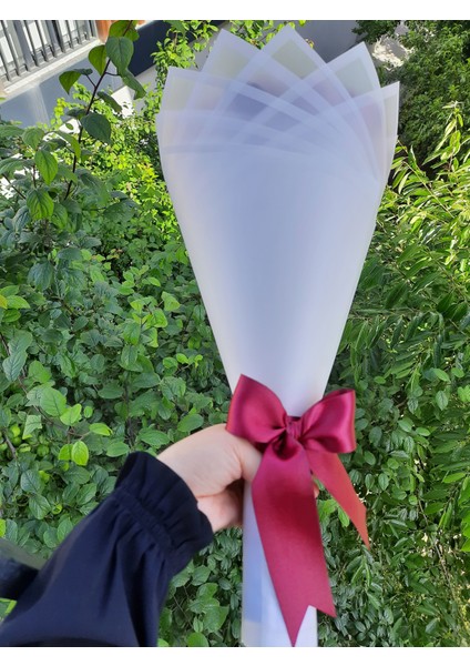 20 Li Solmayan Gül Buketi Harfli Bordo Gül Dışı Beyaz modelleri