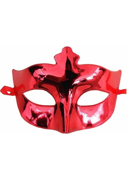 Bfs Kırmızı Renk Kostüm Partisi Ekstra Parlak Balo Maskesi 15X10 cm modelleri
