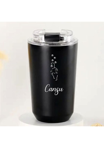 Kişiye Özel Retro Stil 240ML Vakumlu Isı Korumalı Kedi Baskılı Termos Kupa fiyatları