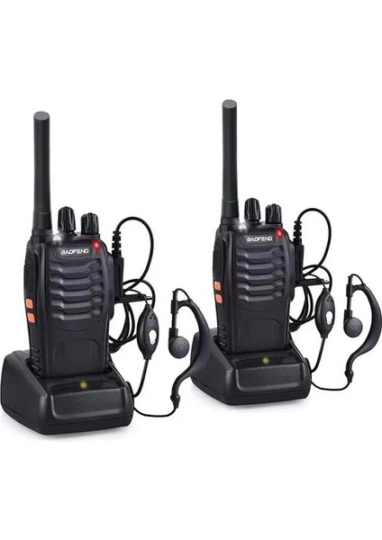 BF-88E Lisanssız Pmr El Telsizi 2li Set Kulaklık Hediy