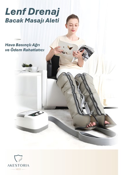 Lenf Drenaj Hava Basınçlı Kol Bacak Bel Masajı Aleti