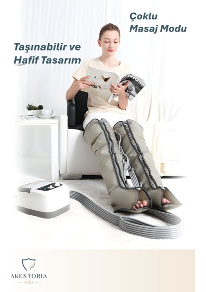 Lenf Drenaj Hava Basınçlı Kol Bacak Bel Masajı Aleti