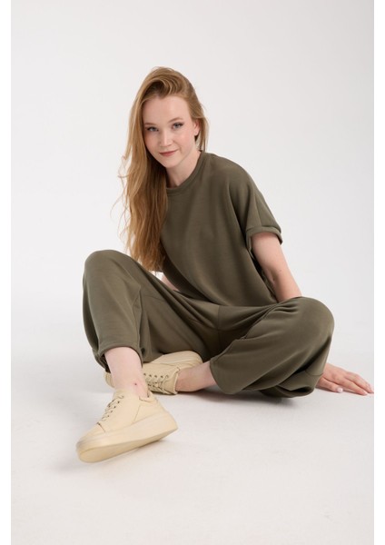 Crop Şalvar Alt-Üst Takım