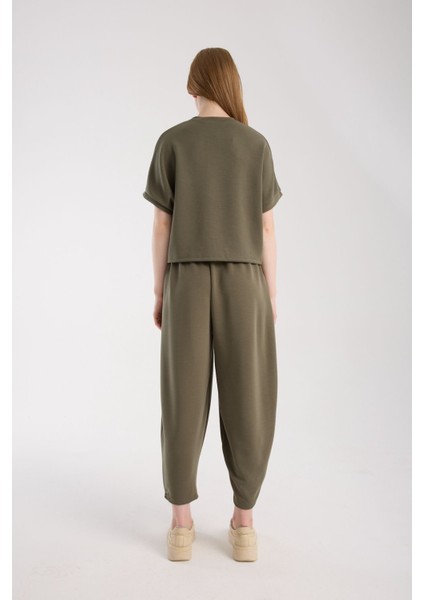 Crop Şalvar Alt-Üst Takım