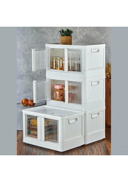 Tek Katlı (1 Ünite) Üst Üste Eklenebilir Demonte Mutfak ve Banyo Düzenleyici Raf-Beyaz fiyatları