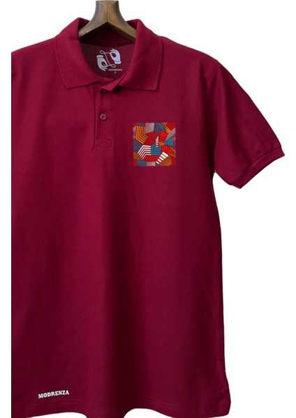 Bordo Lacoste Tasarım Polo Yaka fiyatları