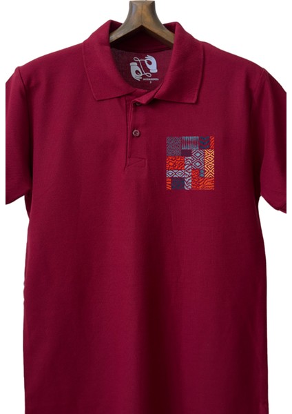 Bordo Lacoste Tasarım Polo Yaka modelleri