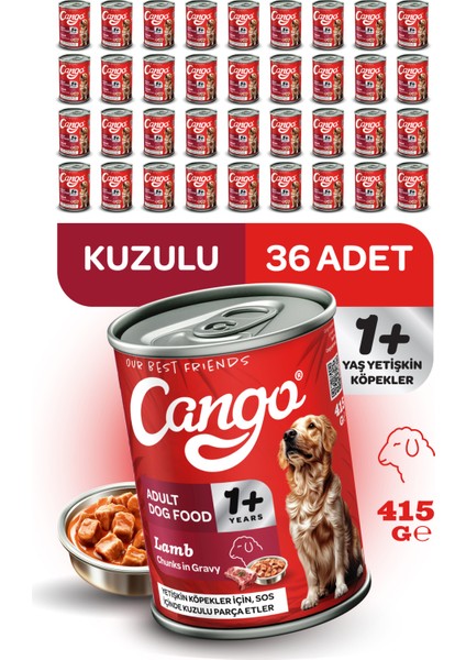 Yetişkin Yaş Köpek Maması Kuzu Etli 415GR 36LI