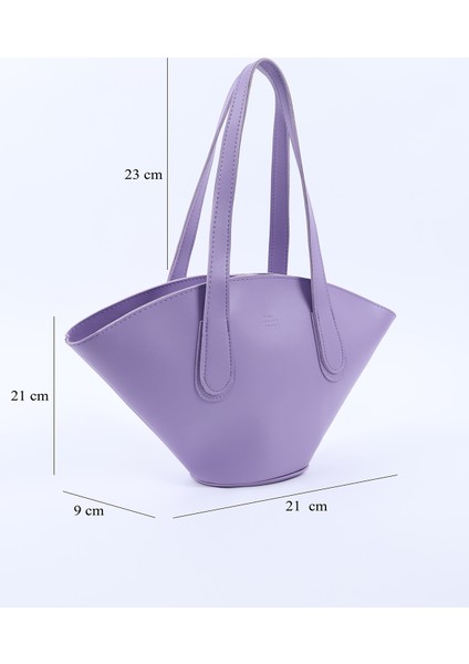 Lila SHK124 Suni Deri, Astarlı, Fermuarlı,tek Bölmeli El, Kol ve Omuz Çantası fiyatları