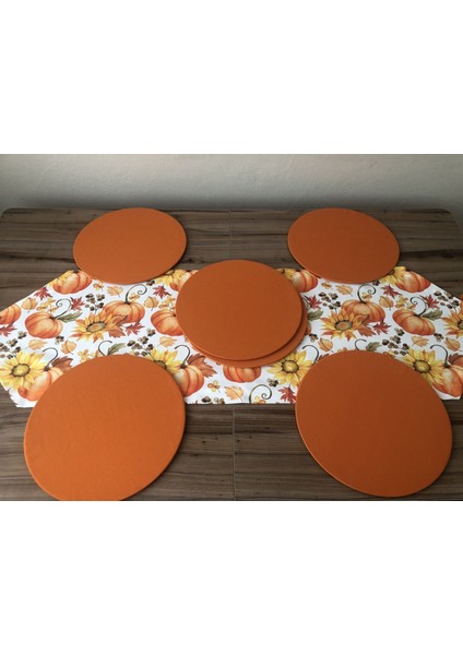 Balkabağı Desenli Runner & Supla fiyatları