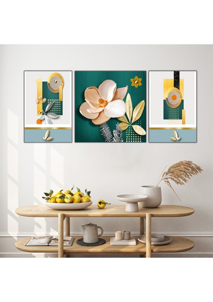 Dekoratif 3lü Kanvas Tablo modelleri