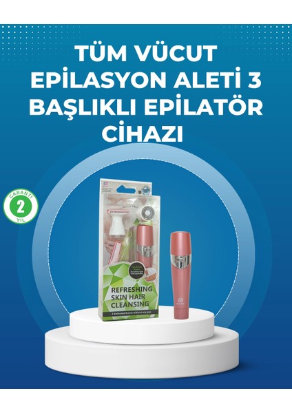 Pembe Epilasyon Cihazı - Acısız Tüy Temizliği