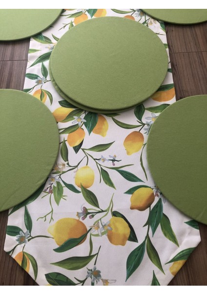 Limon Desenli Runner & Supla fırsatları