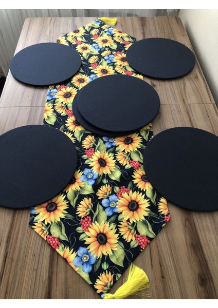 Ayçiçek Desenli Runner & Supla modelleri