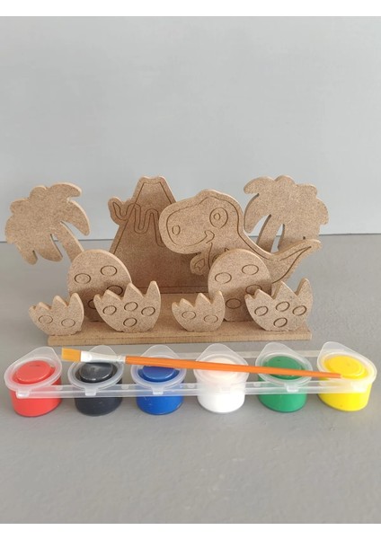 11 Parça Ormanlar Alemi Dinazor Boyama Seti, Okul Öncesi Boyama Aktivitesi. fiyatları