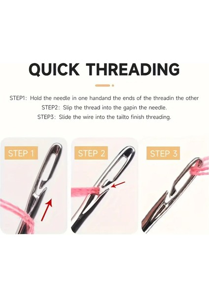 Kolay Iplik Geçirilen Iğne Seti 12 Adet modelleri