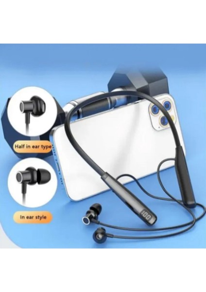 Y10 Sporcu Bluetooth Kulaklık 100 Saat Şarj Kapasiteli Boyun Bantlı Pubg Oyuncu Kulakligi modelleri