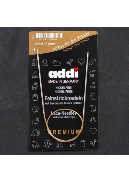 Addi 2mm 40CM Misinalı Dantel Şişi - 775-7