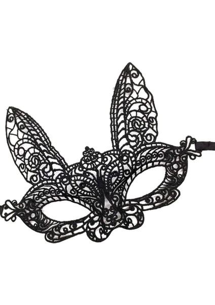 Bfs Siyah Renk Dantel Kesim Dantel Işlemeli Balo Parti Maskesi 7 No fırsatları