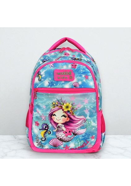 Lisanslı Deniz Kızı Desenli Ilkokul Sırt Çantası, Beslenme Çantası ve 2 Cepli Kalemlik Seti fiyatları
