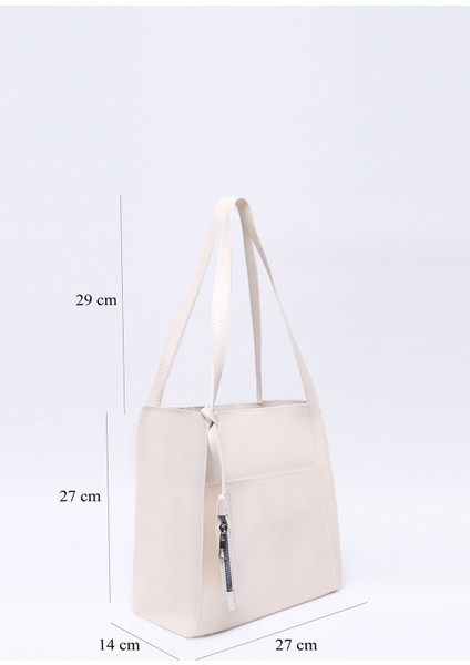 Krem SHK123 Suni Deri, Çıtçıtlı, Iki Bölmeli, Cüzdanlı, Makyaj Çantalı, Askılı, El, Kol ve Omuz Çantası fiyatları