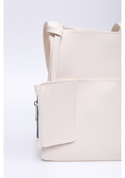 Krem SHK123 Suni Deri, Çıtçıtlı, Iki Bölmeli, Cüzdanlı, Makyaj Çantalı, Askılı, El, Kol ve Omuz Çantası indirimleri