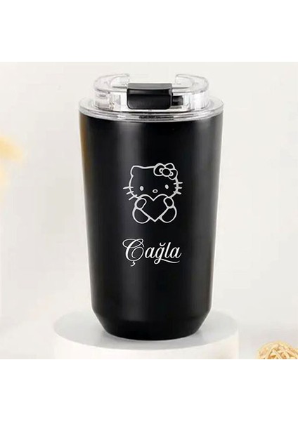 Kişiye Özel Retro Stil 240ML Vakumlu Isı Korumalı Hello Kitty Baskılı Termos Kupa fiyatları