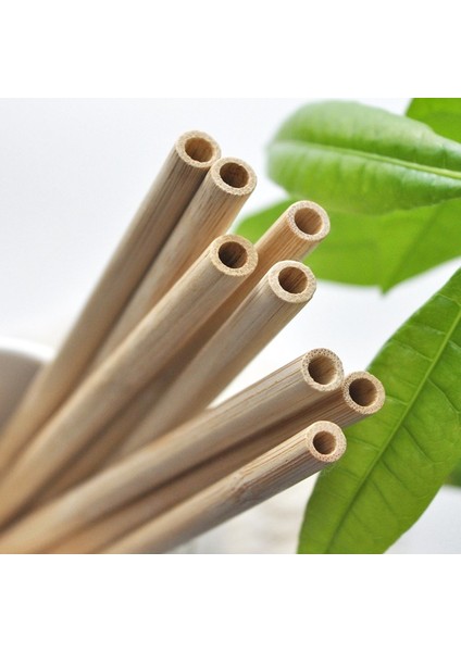 Doğal Bambu Pipet 20 cm 25 Adet modelleri