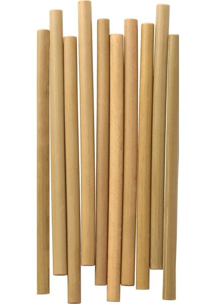 Doğal Bambu Pipet 20 cm 25 Adet fırsatları