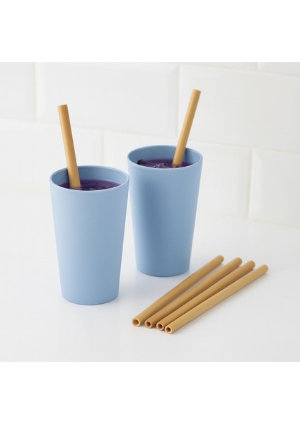 Doğal Bambu Pipet 20 cm 25 Adet indirimleri