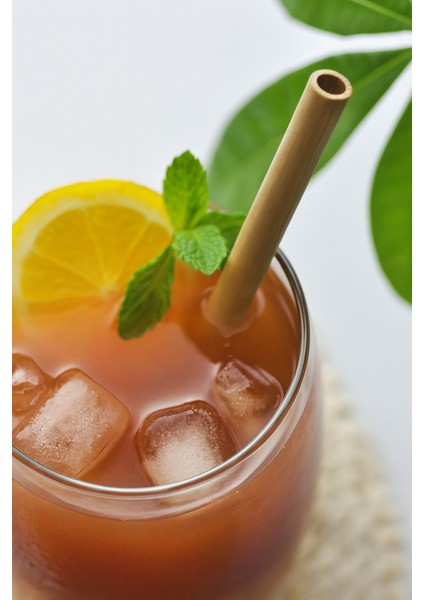 Doğal Bambu Pipet 20 cm 25 Adet