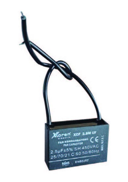 1.5 Uf 37X13X23 400-450V Fan Kondansatörü (250 Adet)
