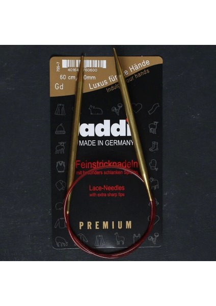 Addi 6 mm 60 cm Klasik Misinalı Dantel Şişi - 755-