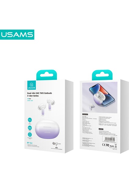 XD19 Tws Bluetooth 5.3 Kulak Içi Kablosuz Kulaklık - Dual-Mikrofon Enc Gürültü Engelleme