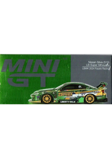 Mini Gt 1/64 Nissan Lb-Super Silhouette S15 Silvia Lbwk 2024 Fausto Racing indirimleri