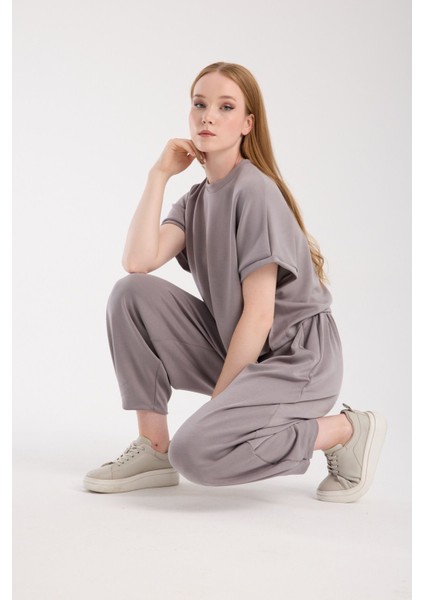 Crop Şalvar Alt-Üst Takım