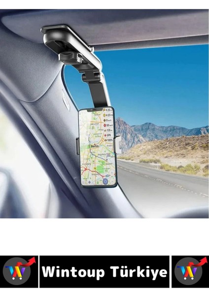 Kompakt Dayanıklı Dik Yatay Kullanım 1080 Derece Ayarlanabilir Çok Açılı Araç Içi Telefon Tutucu modelleri