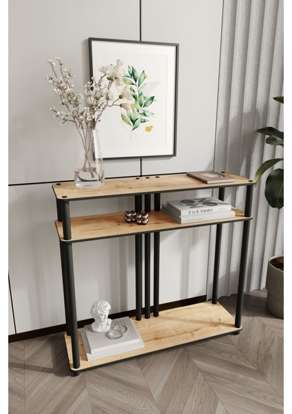 Garcia Dekoratif Raflı Dresuar Meşe