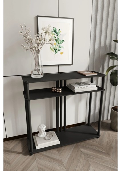 Garcia Dekoratif Raflı Dresuar Siyah