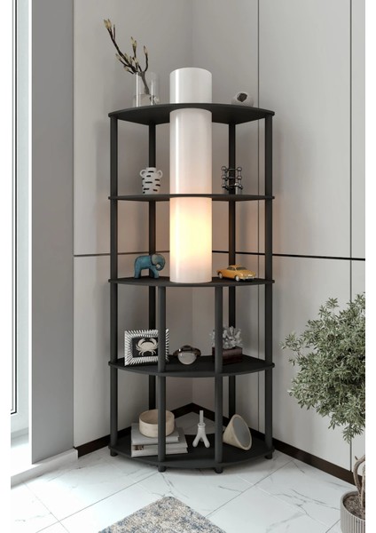 Conrad Dekoratif Raflı Lambader Siyah fiyatları