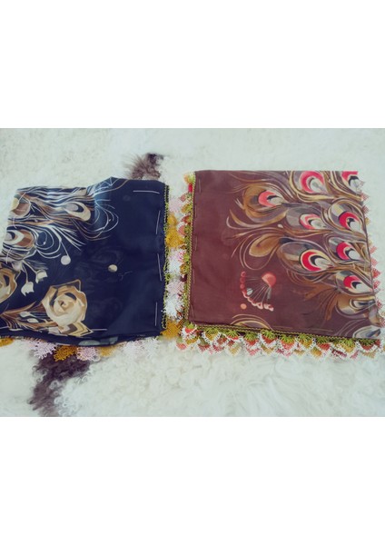 ve Reyhan %100 Pamuk Yazma Üzerine Tamamı El Işi Dört Tarafı Oyalı Yazma, Eşarp, Mevlit Örtüsü 100 x 100CM fiyatları