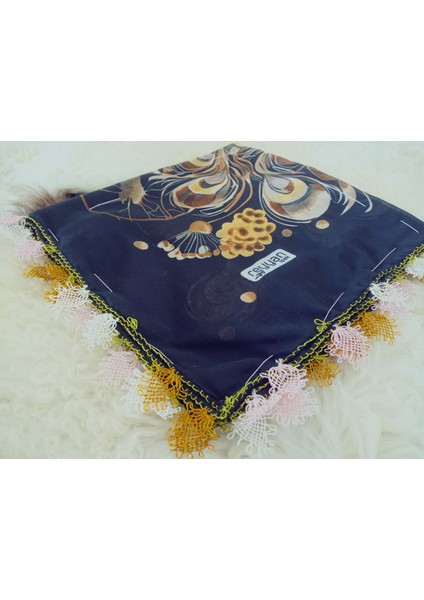 ve Reyhan %100 Pamuk Yazma Üzerine Tamamı El Işi Dört Tarafı Oyalı Yazma, Eşarp, Mevlit Örtüsü 100 x 100CM modelleri