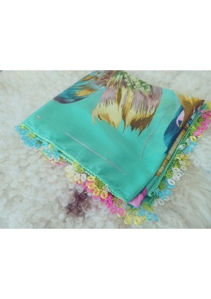 ve Reyhan %100 Pamuk Yazma Üzerine Tamamı El Işi Dört Tarafı Oyalı Yazma, Eşarp, Mevlit Örtüsü 100 x 100CM fiyatları